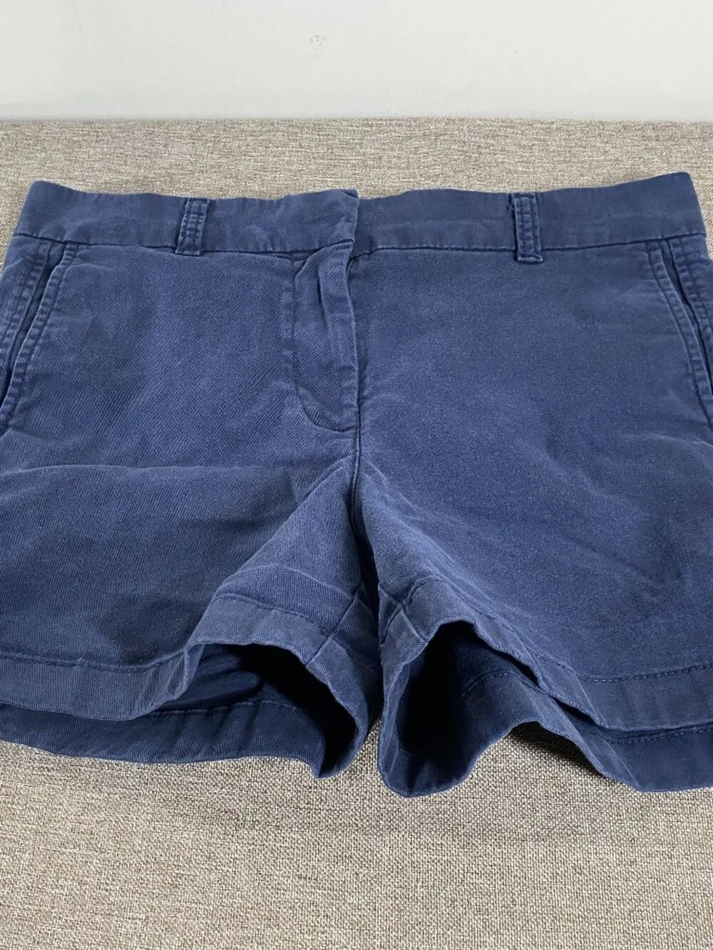 J. Crew Chino Shorts Women's 6 Mid Rise Blue Casual